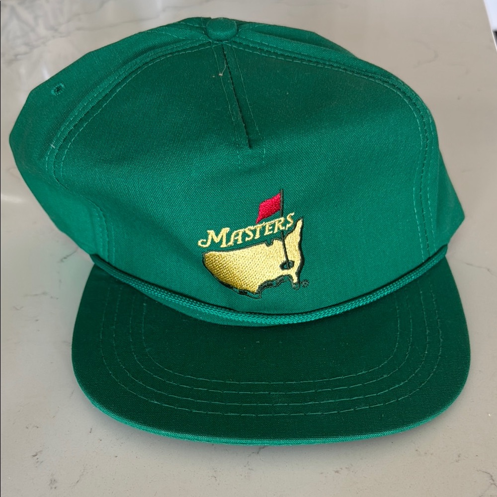 NWOT Vintage Green Masters Golf Hat